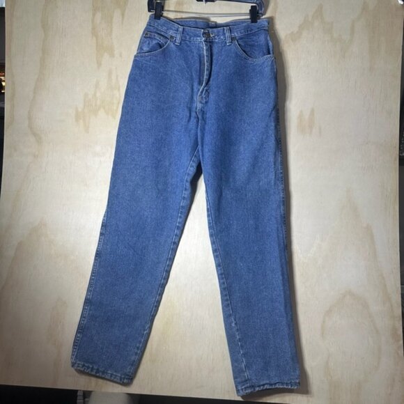 Wrangler Rugged Wear Jeans Flannel Lined Women’s Size 9 Inseam 32” - Picture 1 of 13